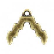 Cymbal ™ DQ metall Endstück Menites für SuperDuo Perlen - Antik Bronze